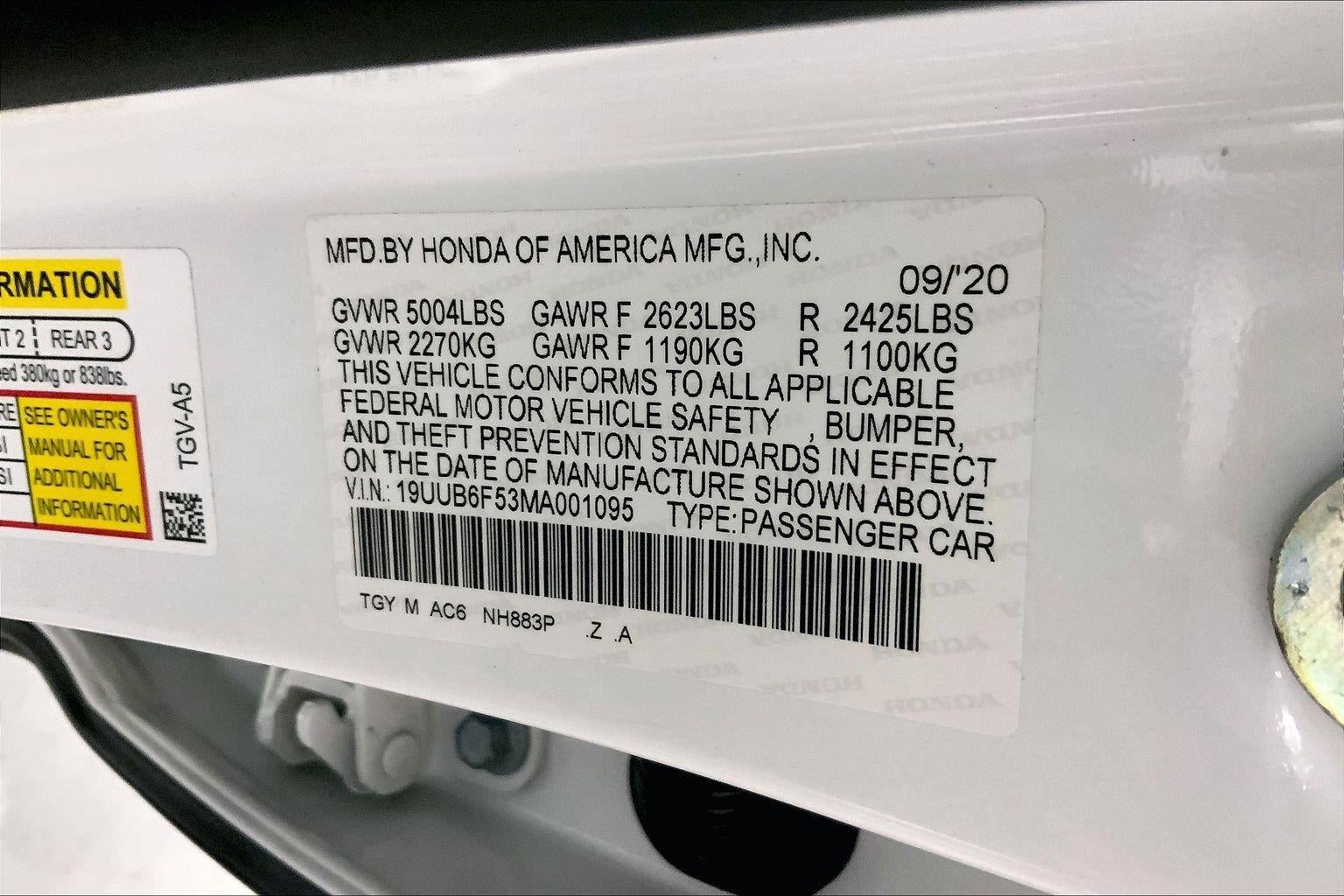 2021 Acura Tlx w/A-Spec Package