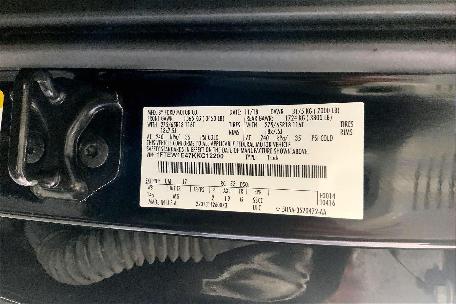 2019 Ford F-150 XLT