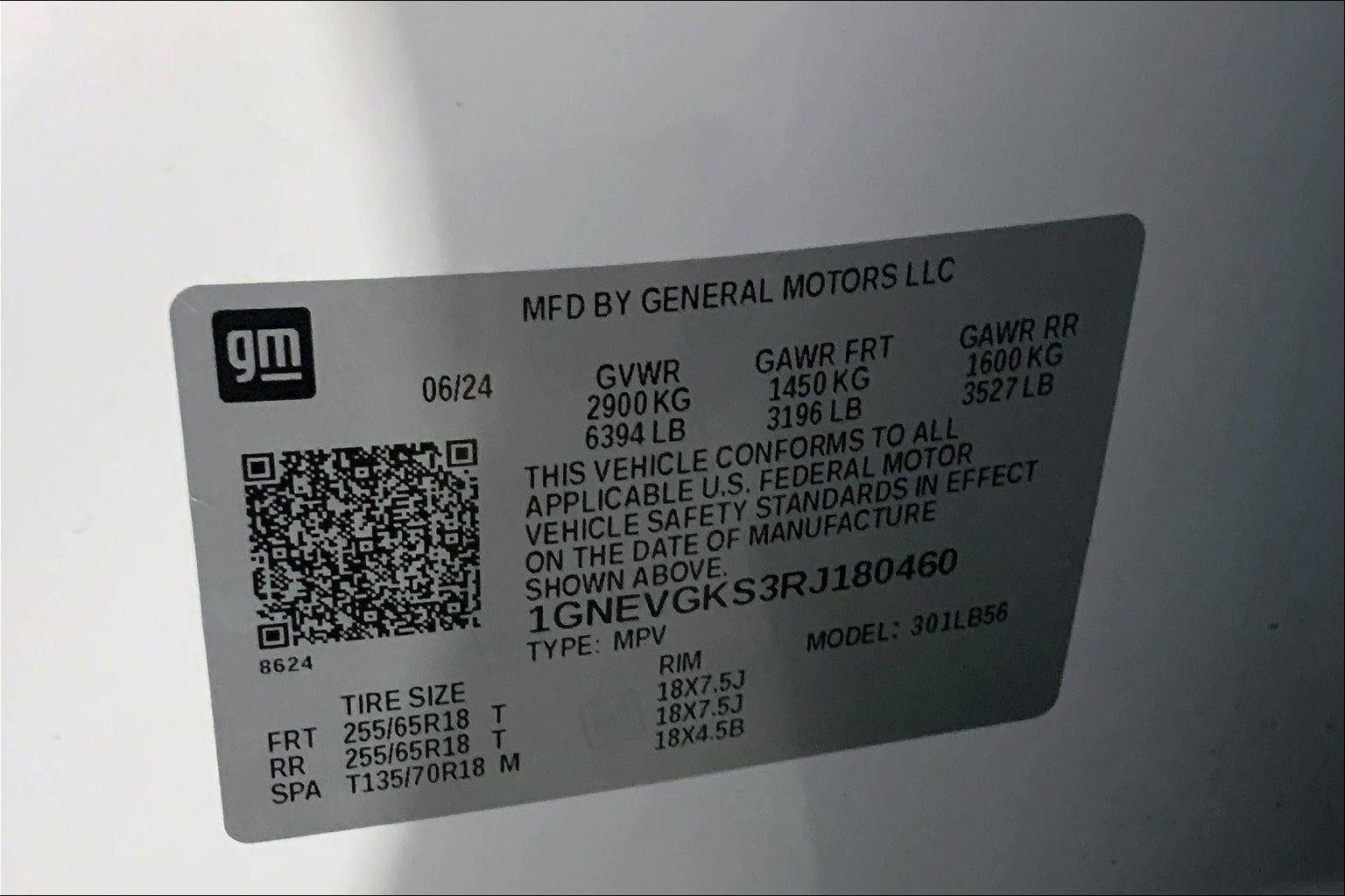 2024 Chevrolet Traverse AWD LT