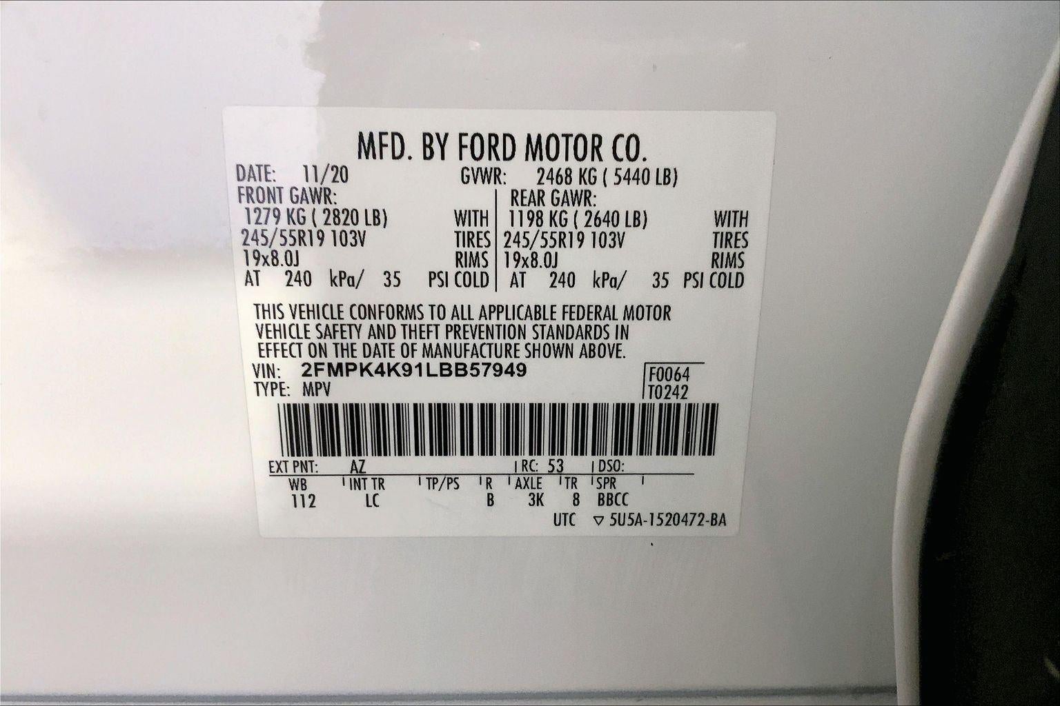 2020 Ford Edge Titanium