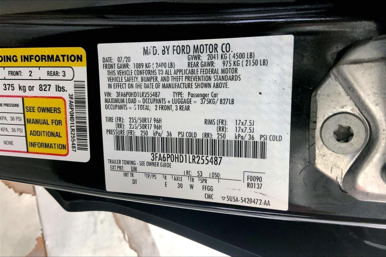 2020 Ford Fusion SE
