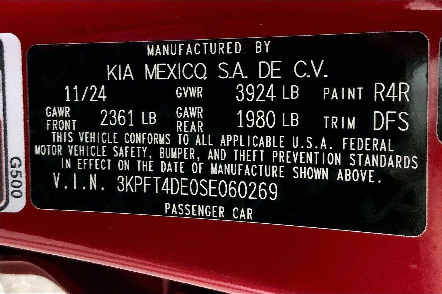 2025 Kia K4 LXS