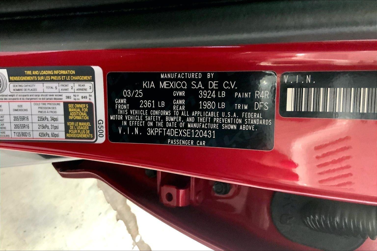 2025 Kia K4 LXS