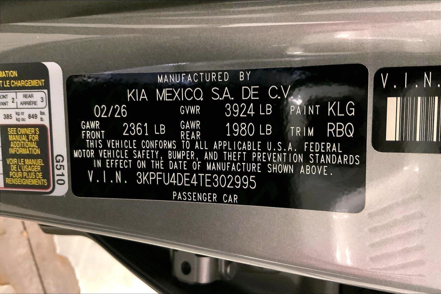 2026 Kia K4 EX
