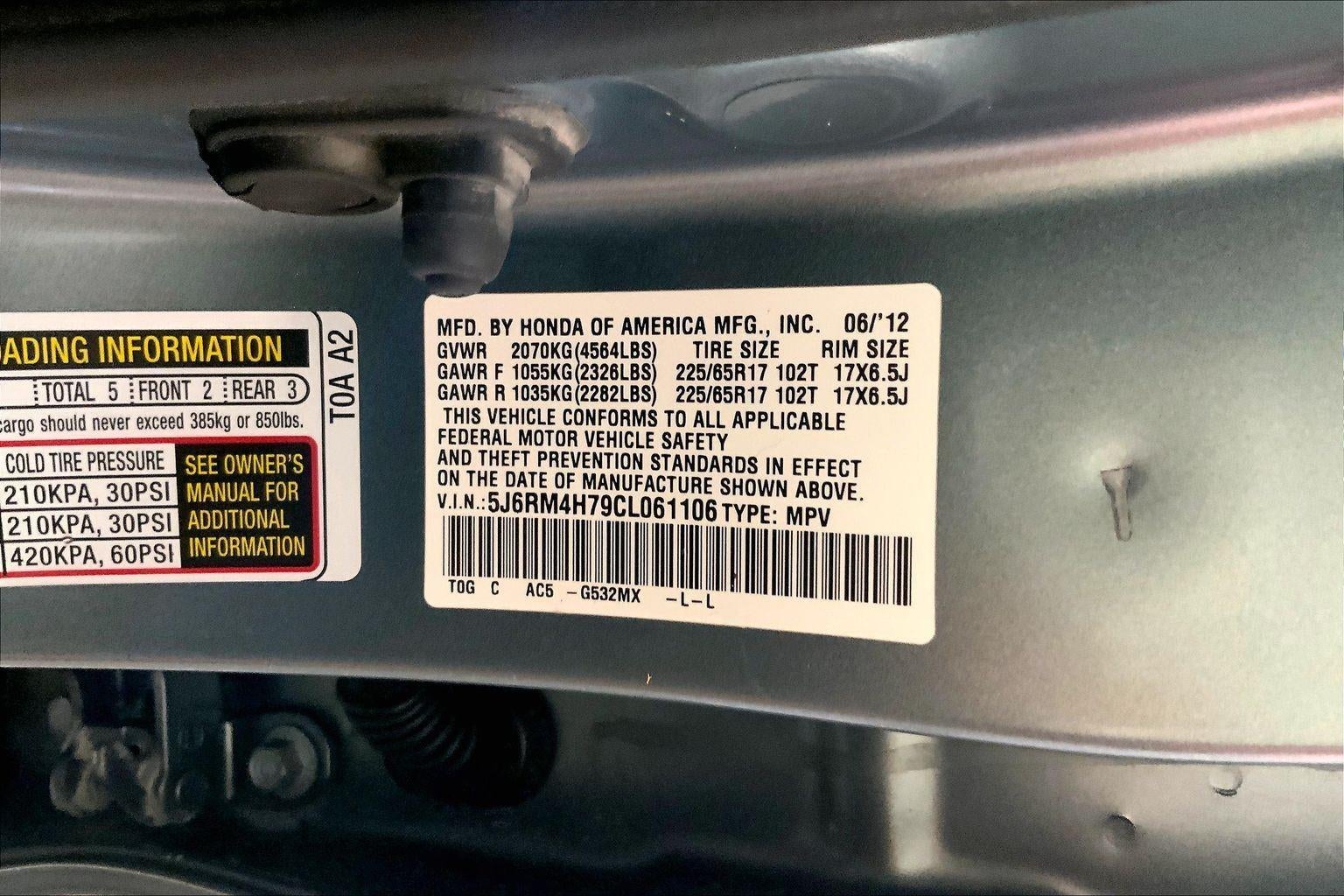 2012 Honda CR-V EX-L