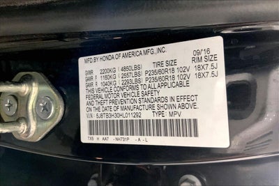 2017 Acura Rdx w/AcuraWatch Plus