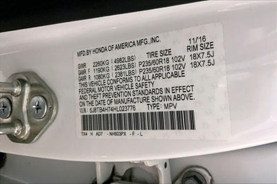 2017 Acura Rdx w/Advance Pkg