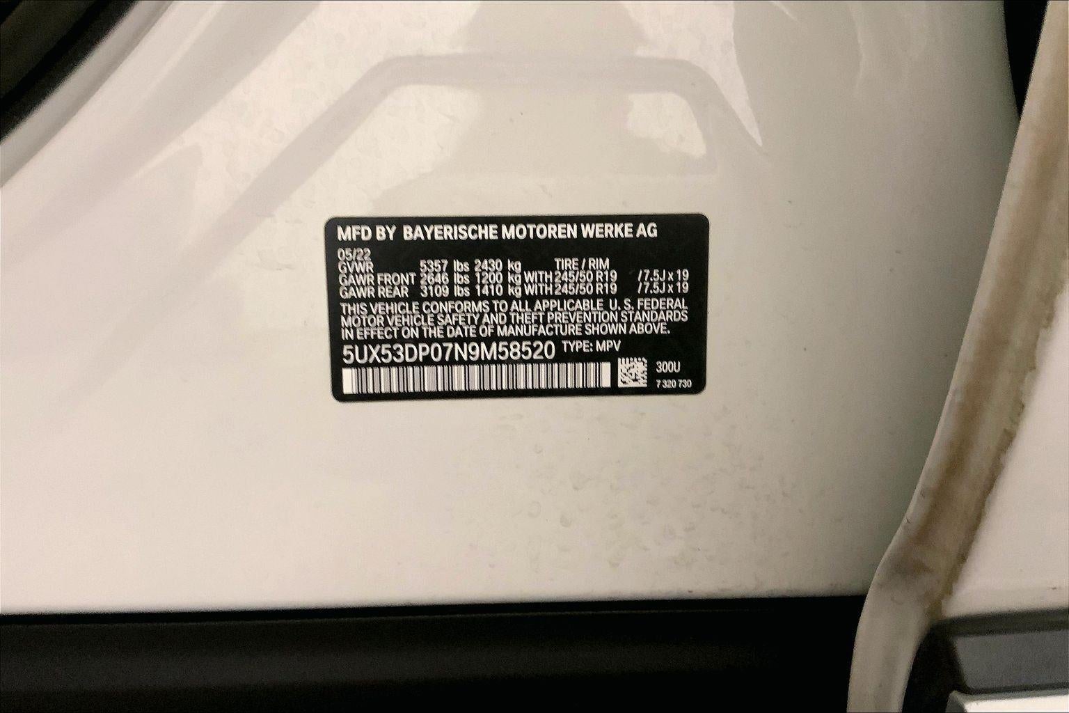 2022 BMW X3 xDrive30i