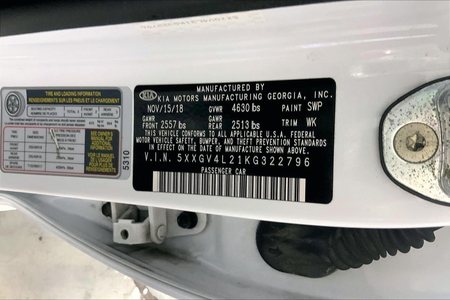 2019 Kia Optima SX