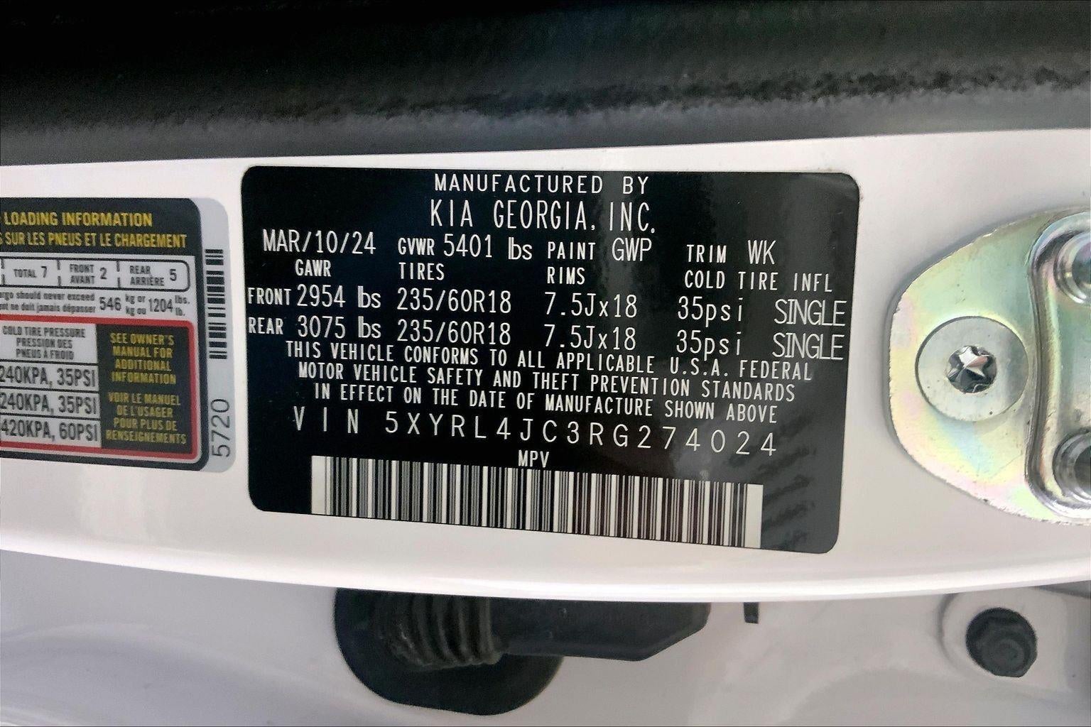2024 Kia Sorento S