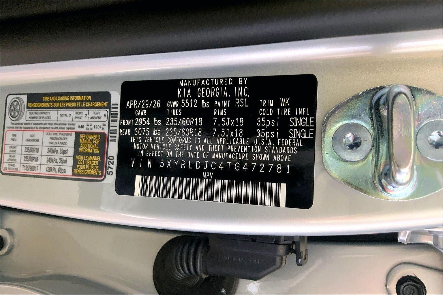 2026 Kia Sorento S
