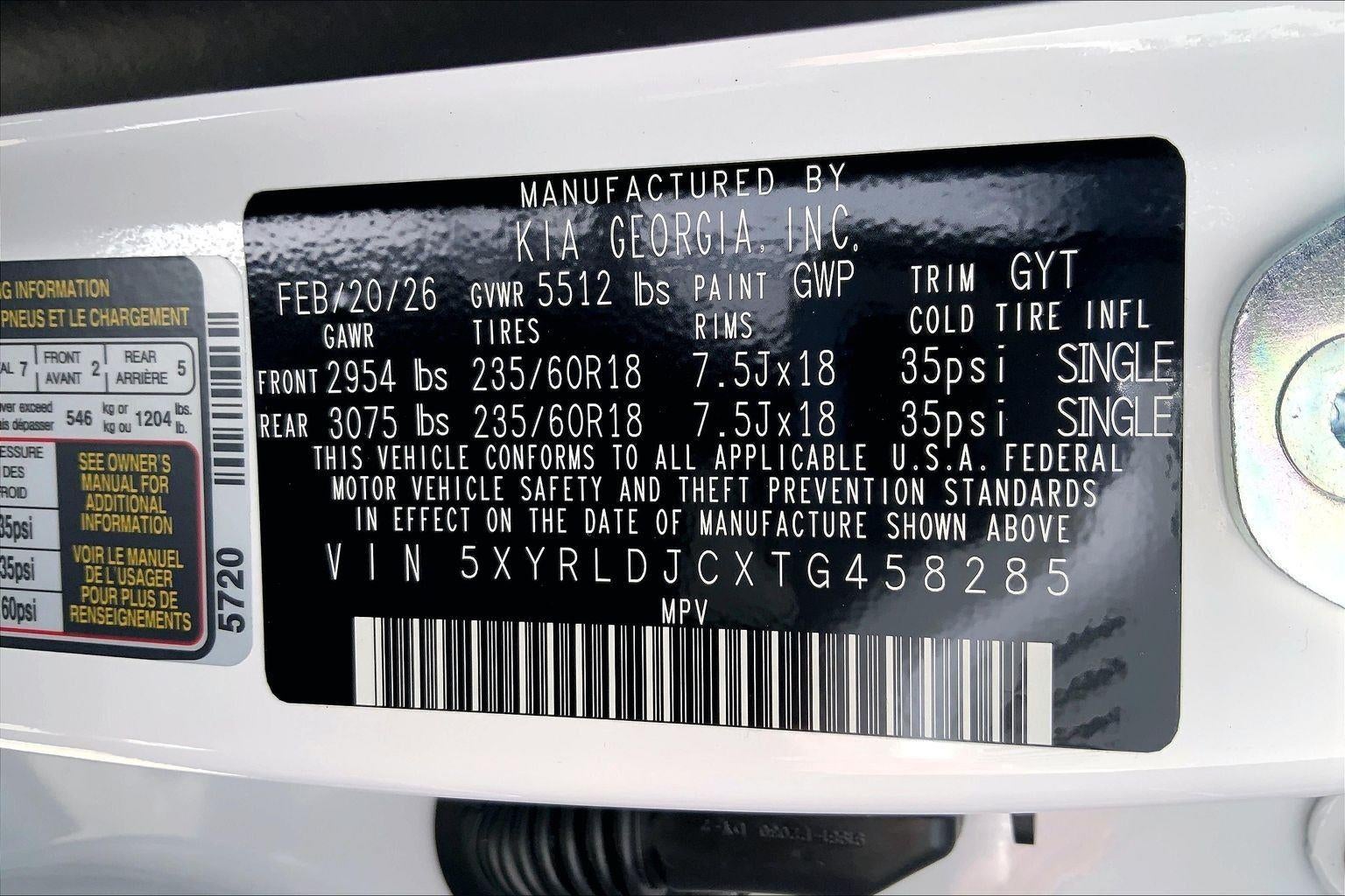2026 Kia Sorento S