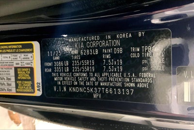 2026 Kia Carnival EX