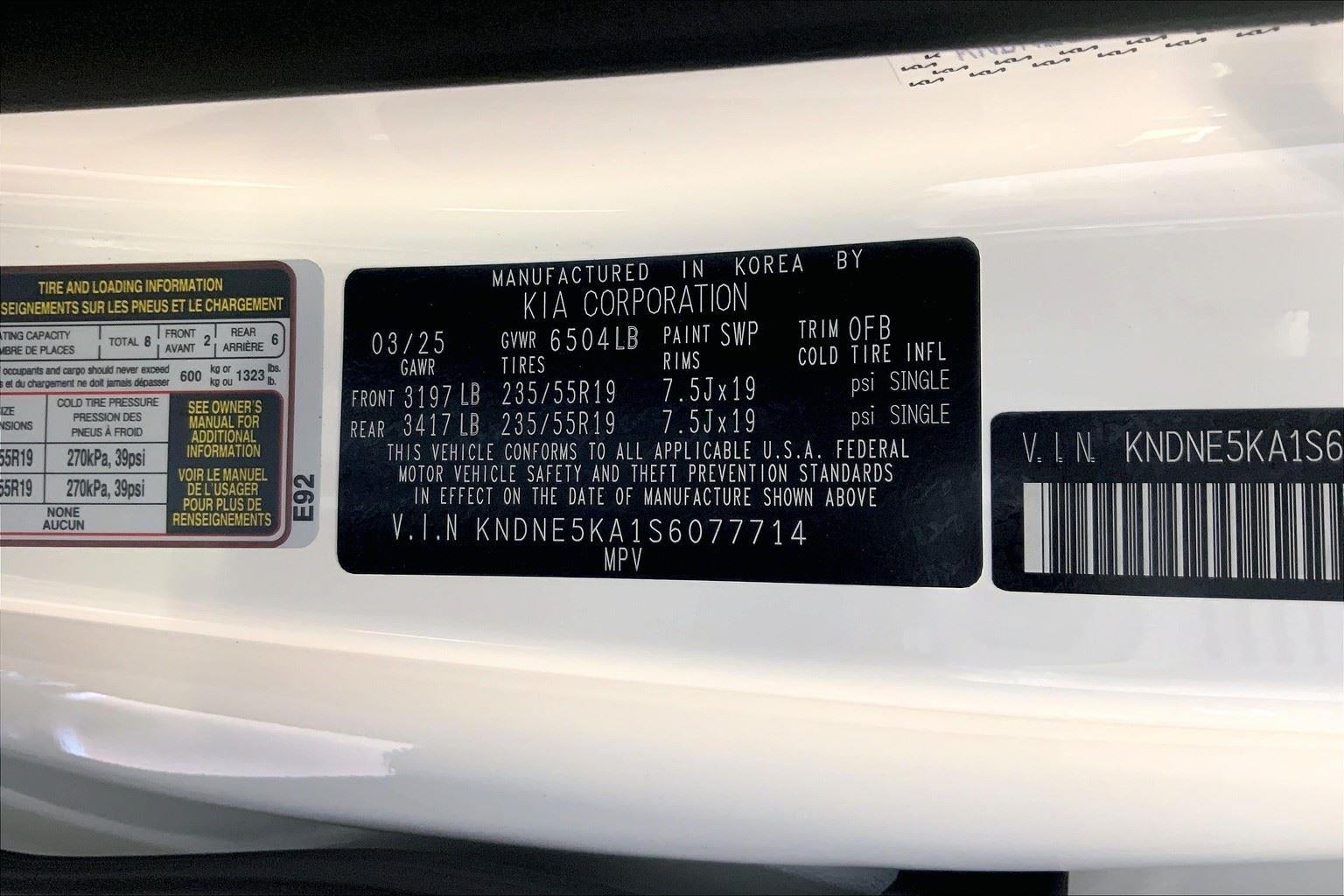 2025 Kia Carnival Hybrid SX Prestige