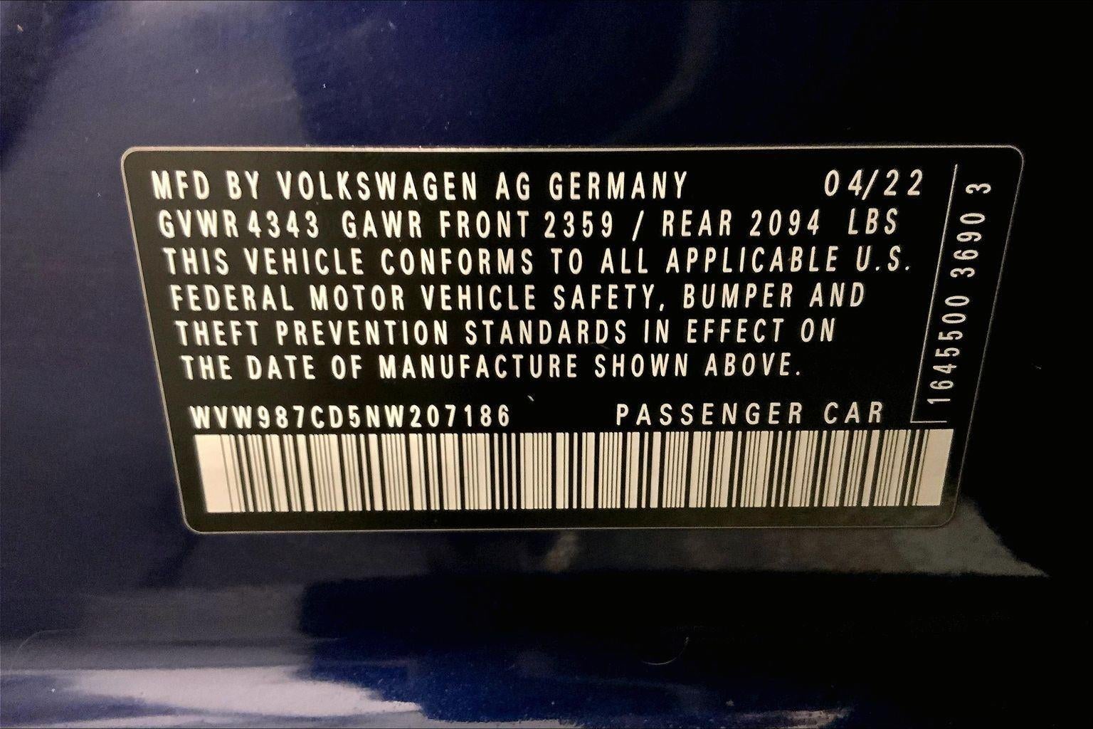 2022 Volkswagen Golf GTI SE