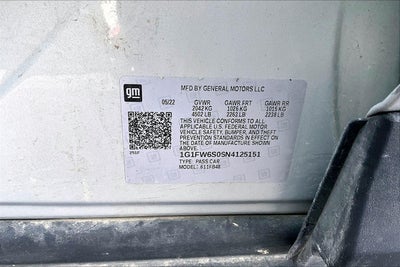 2022 Chevrolet Bolt EV 1LT