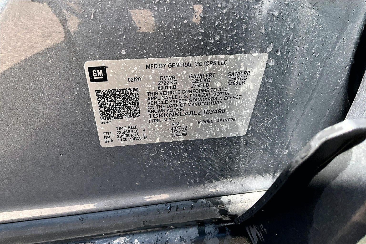 2020 GMC Acadia SLE