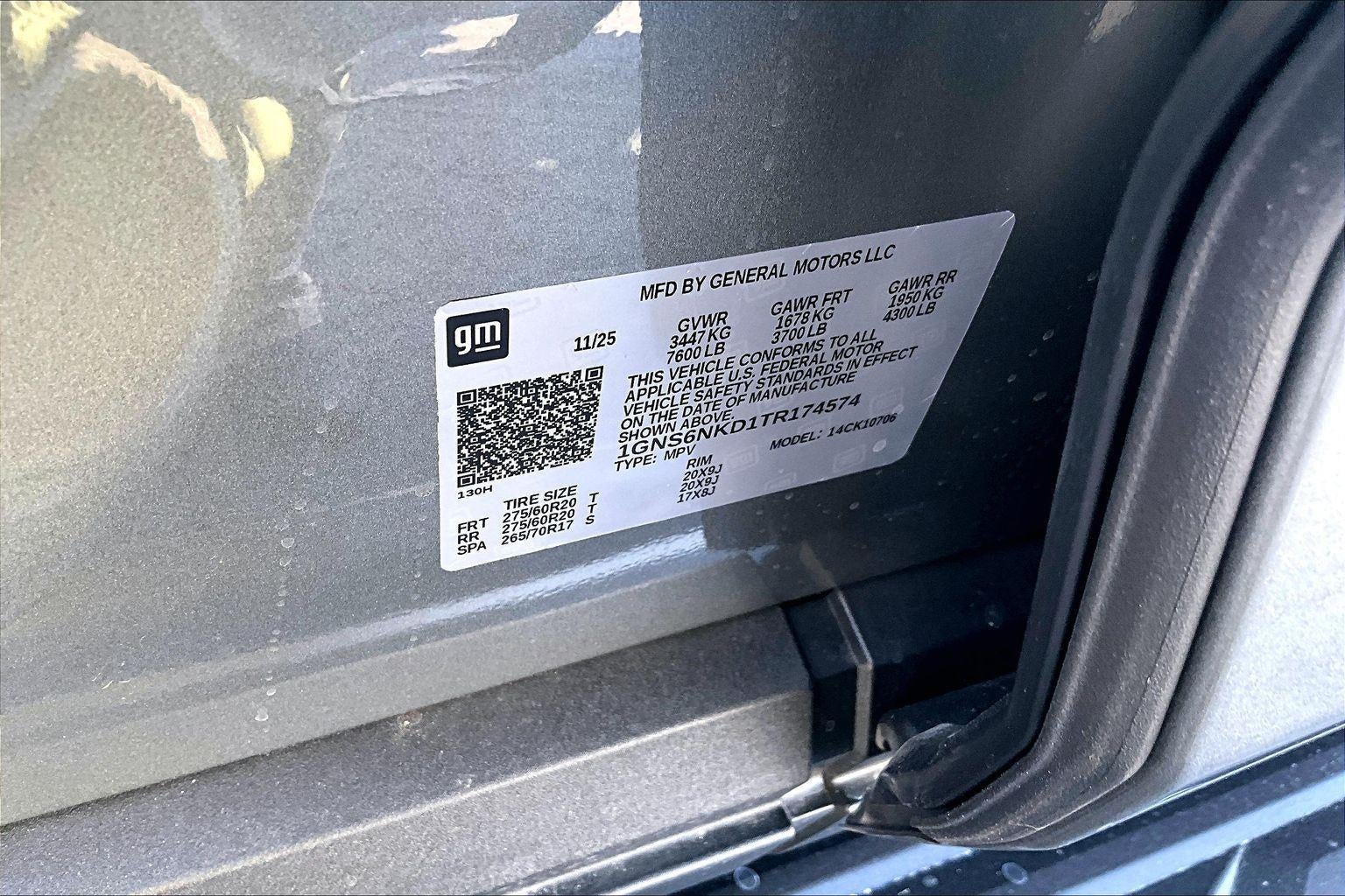 2026 Chevrolet Tahoe LT