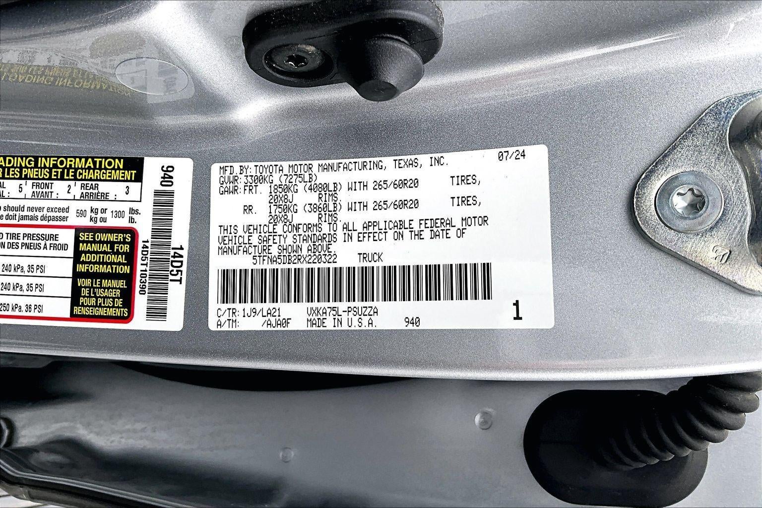 2024 Toyota Tundra 4WD Platinum