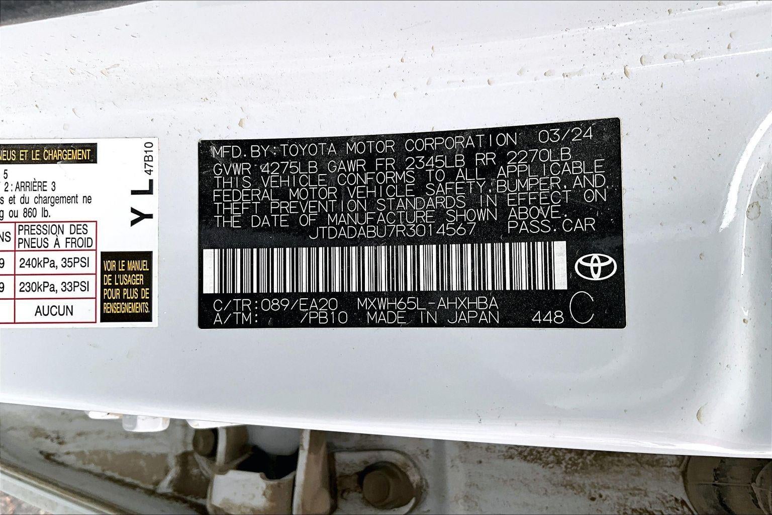 2024 Toyota Prius LE