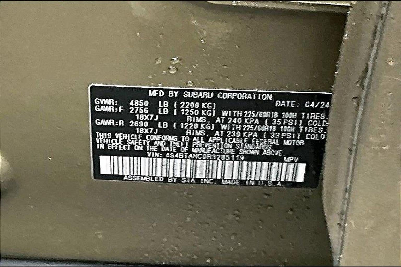 2024 Subaru Outback Limited