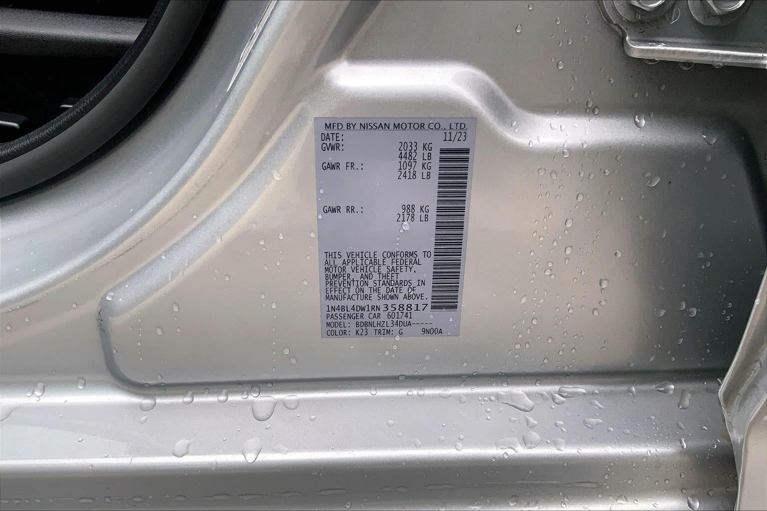 2024 Nissan Altima 2.5 SV