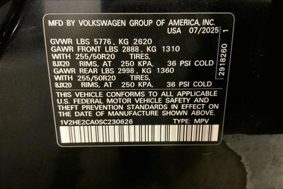 2025 Volkswagen Atlas Cross Sport 2.0T SE w/Technology