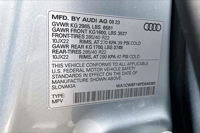 2023 Audi SQ8 Prestige