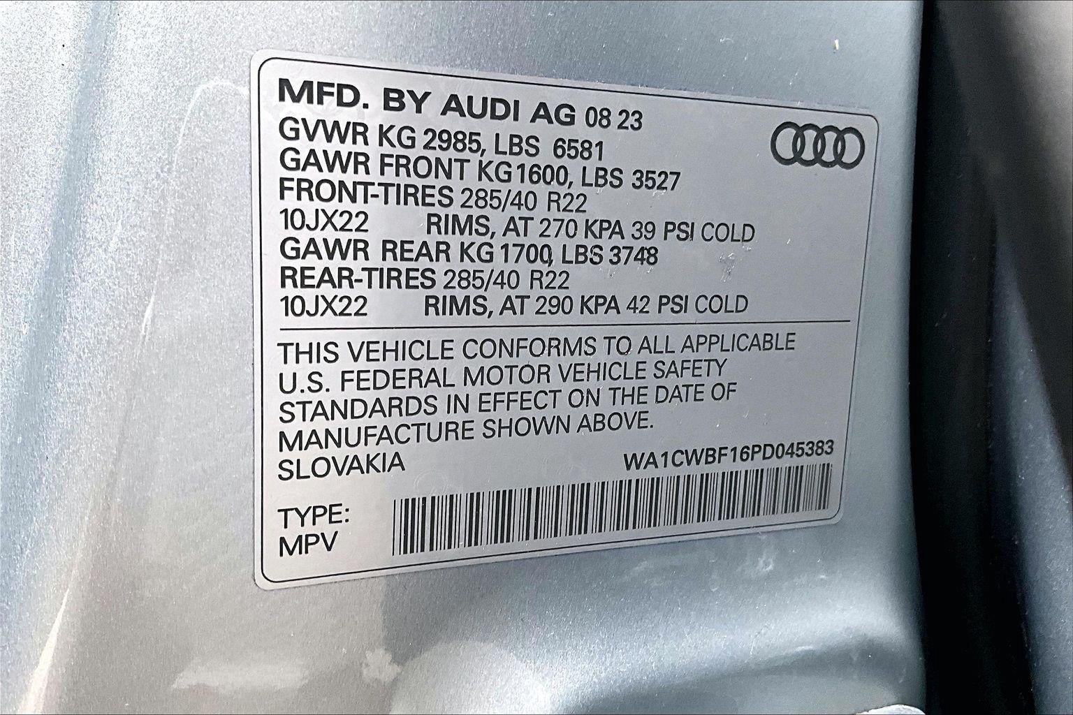 2023 Audi SQ8 Prestige