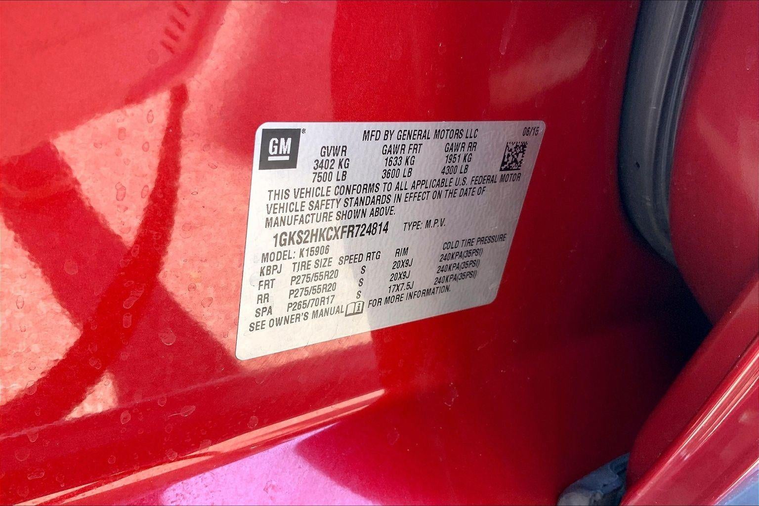 2015 GMC Yukon XL SLT