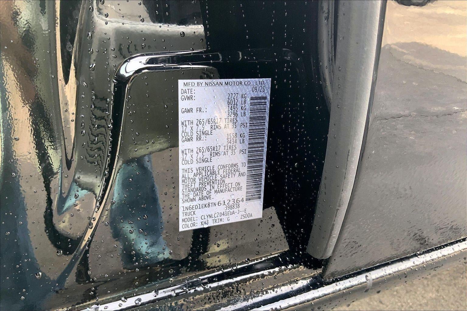 2026 Nissan Frontier SV