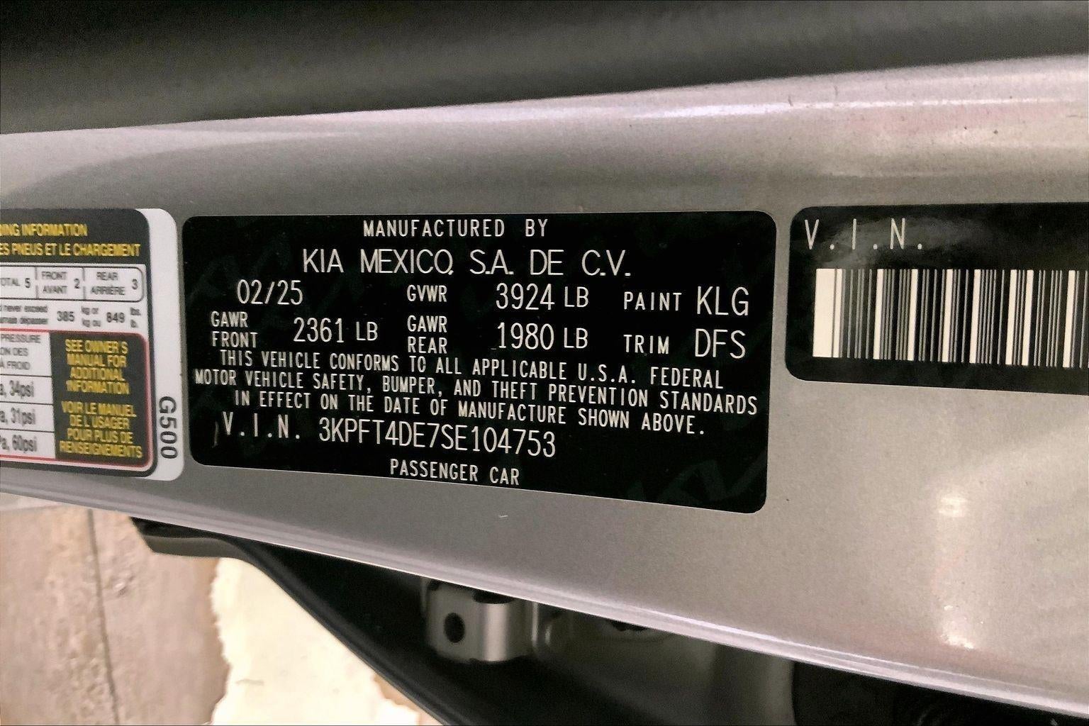 2025 Kia K4 LXS