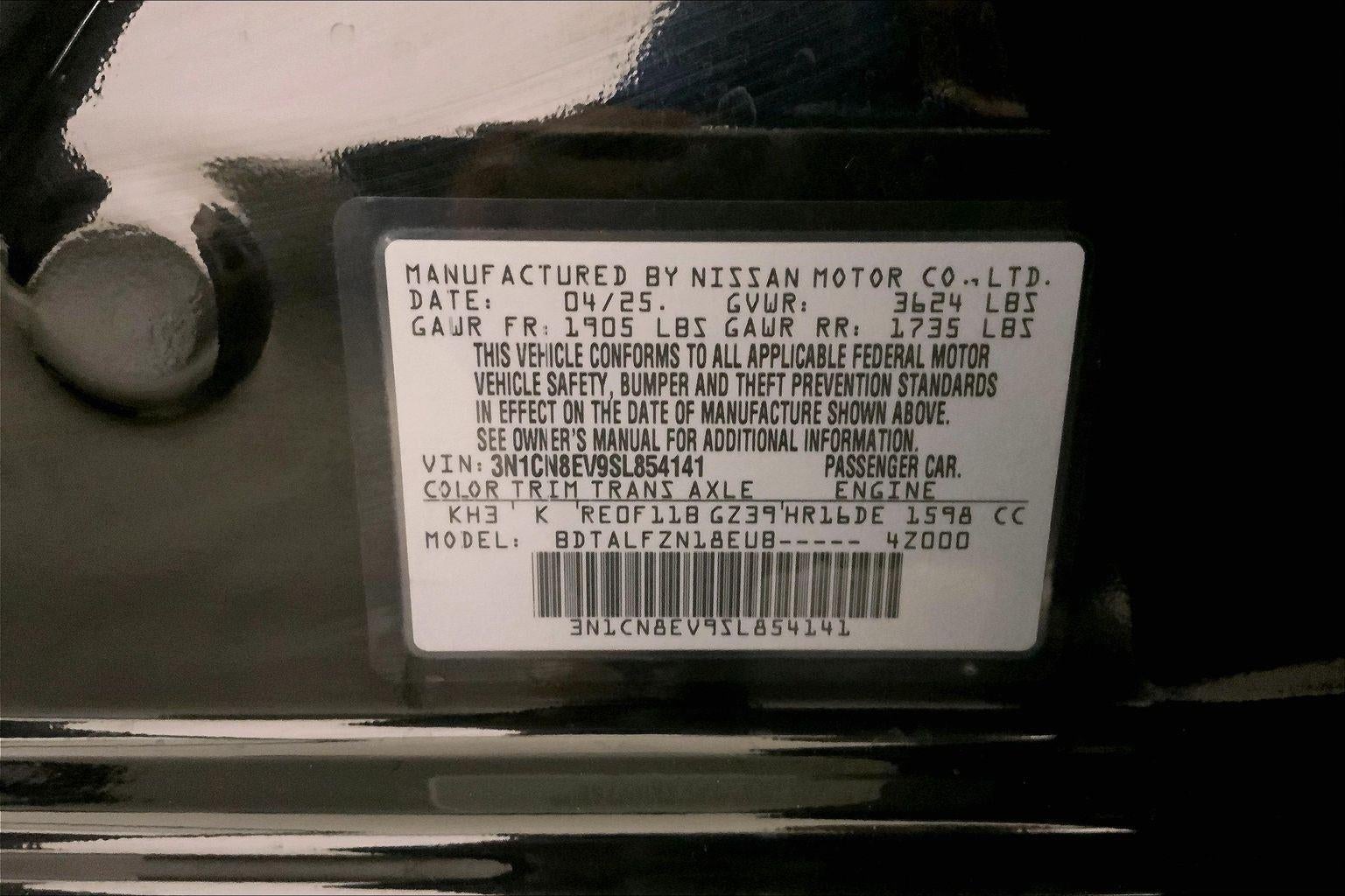 2025 Nissan Versa SV