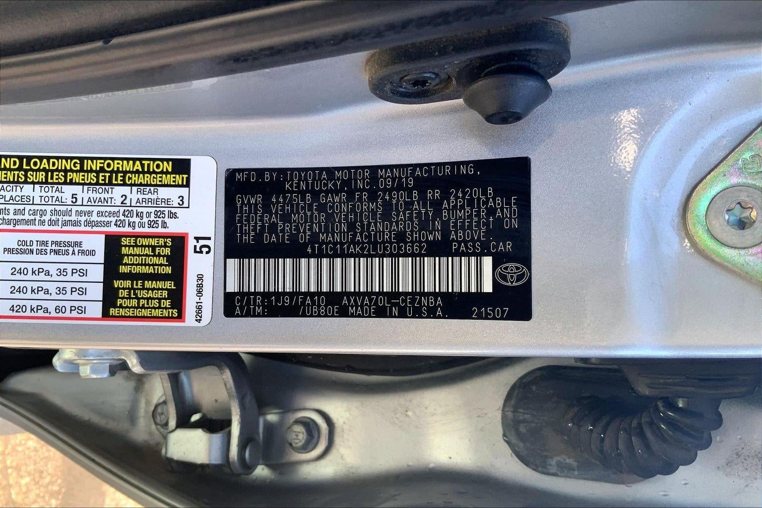 2020 Toyota Camry LE