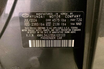 2025 Hyundai Sonata Hybrid SEL