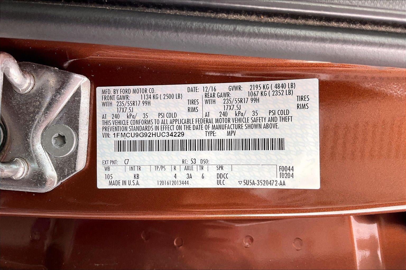 2017 Ford Escape SE