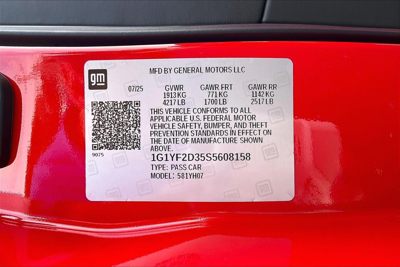 2025 Chevrolet Corvette Z06 3LZ