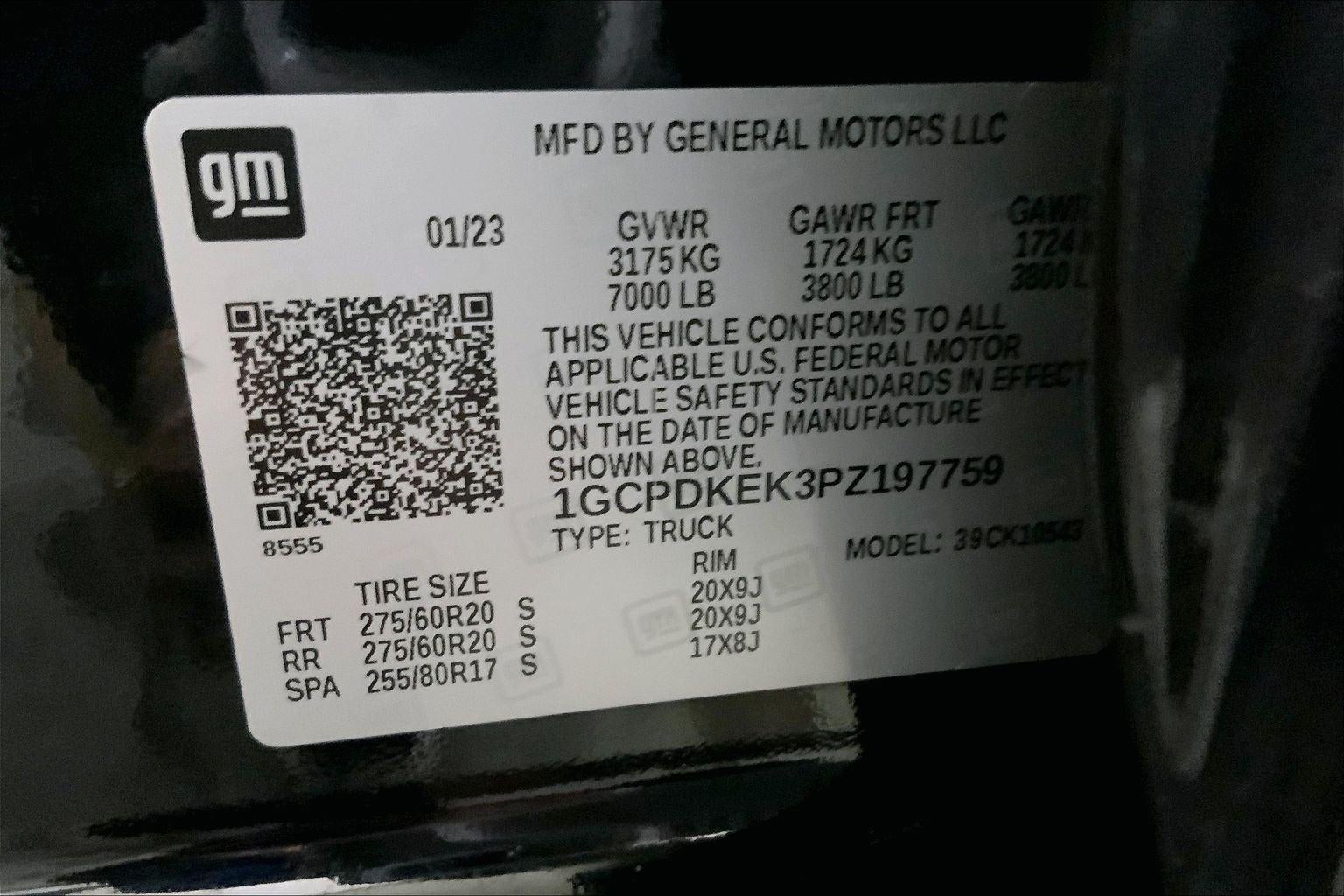 2023 Chevrolet Silverado 1500 LT (2FL)