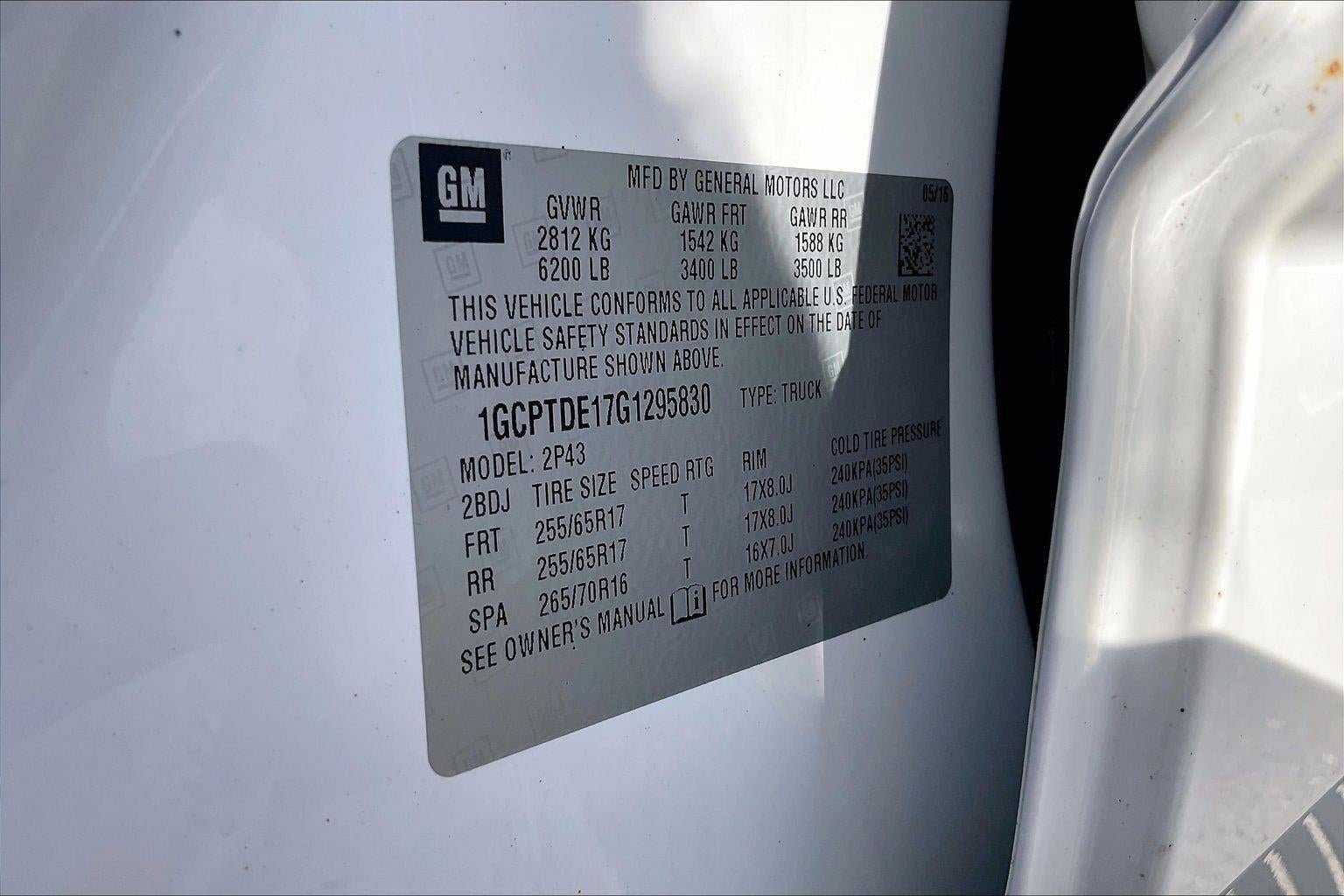 2016 Chevrolet Colorado 4WD Z71