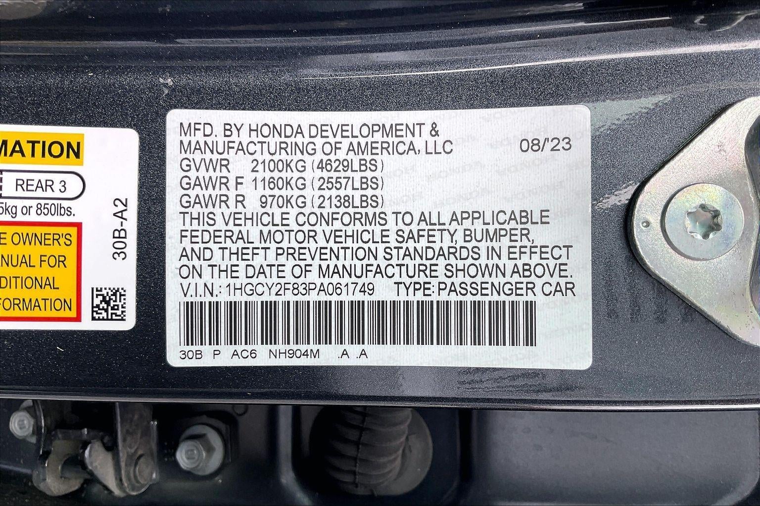 2023 Honda Accord Hybrid Touring