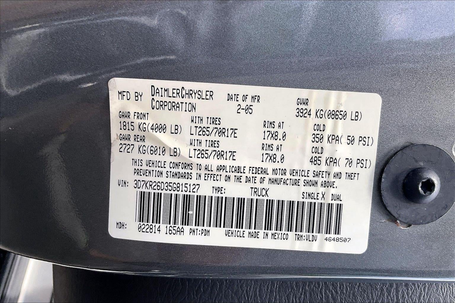 2005 Dodge Ram 2500 SLT