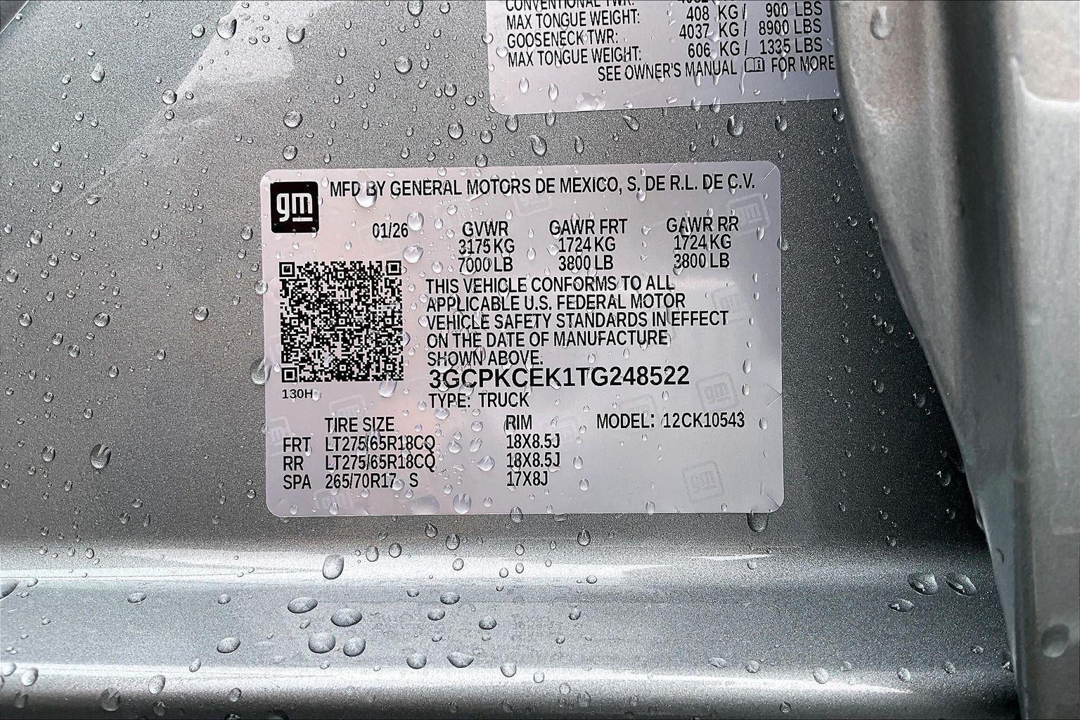 2026 Chevrolet Silverado 1500 Custom Trail Boss