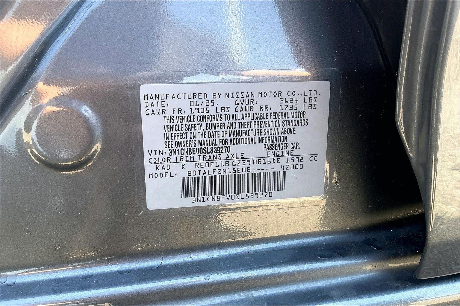 2025 Nissan Versa SV