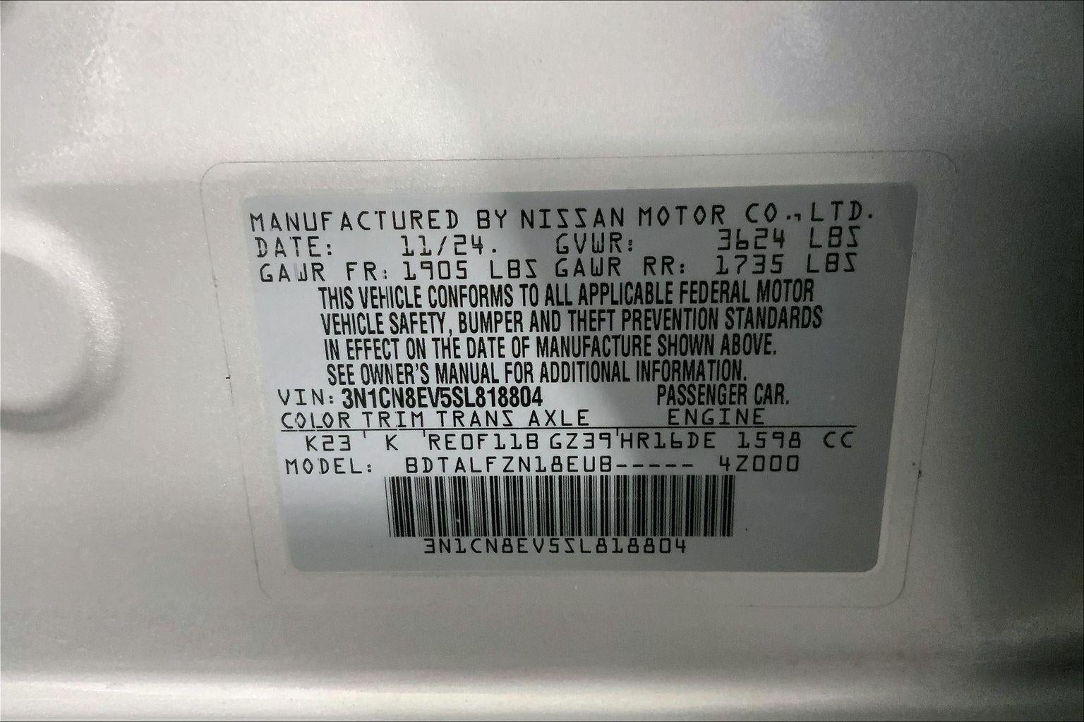 2025 Nissan Versa SV