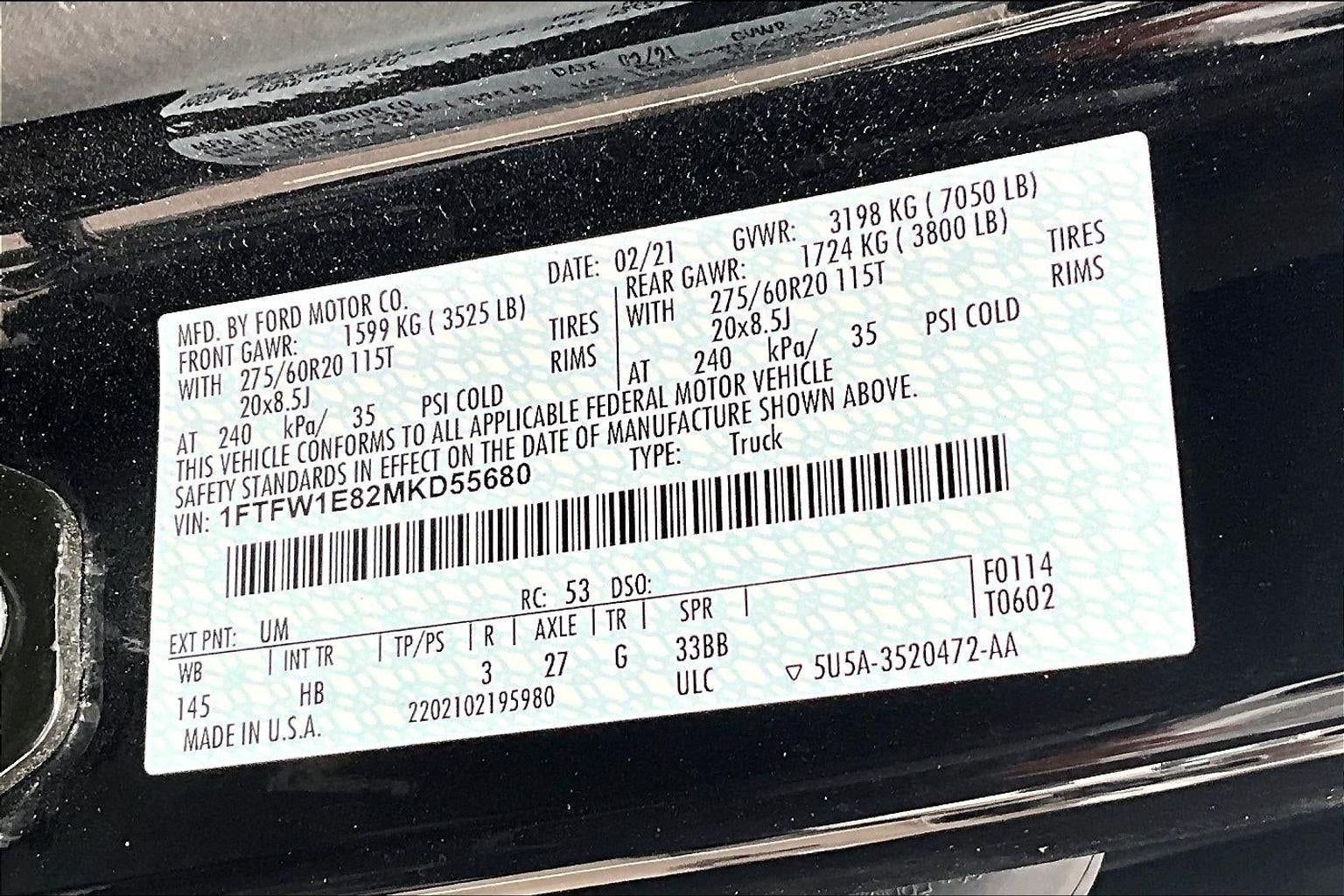 2021 Ford F-150 XL