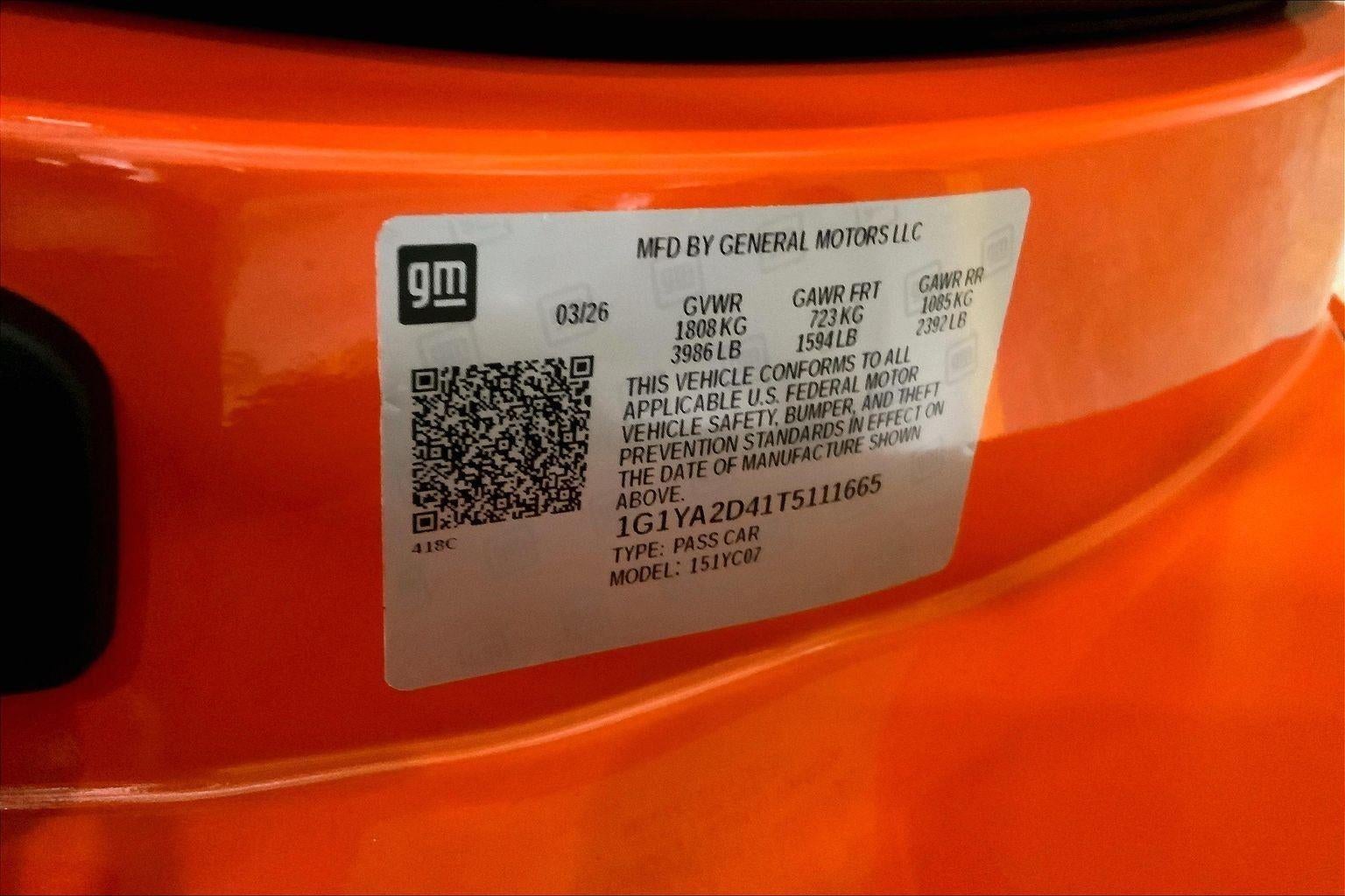 2026 Chevrolet Corvette Stingray 1LT