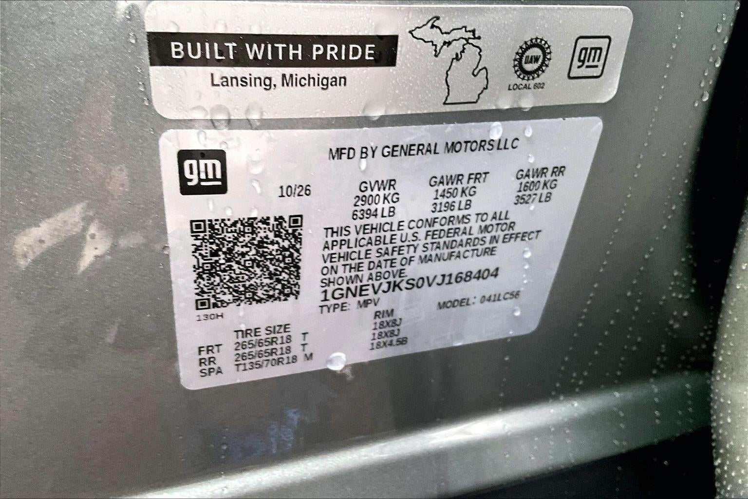 2027 Chevrolet Traverse Z71