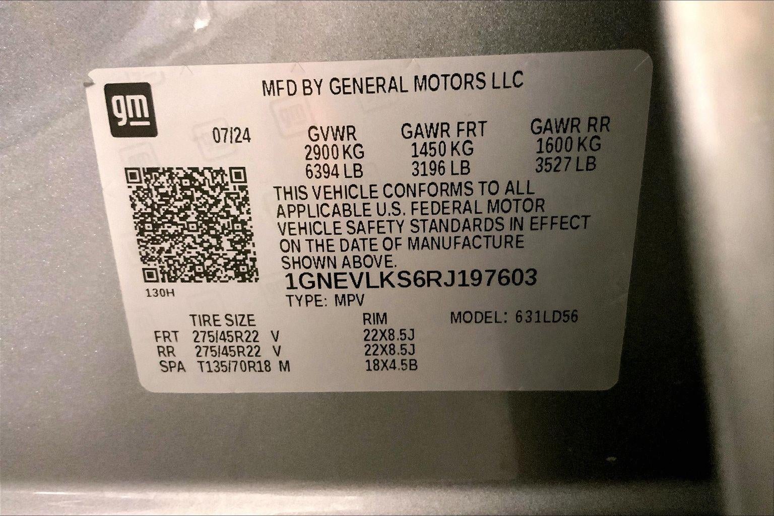 2024 Chevrolet Traverse RS