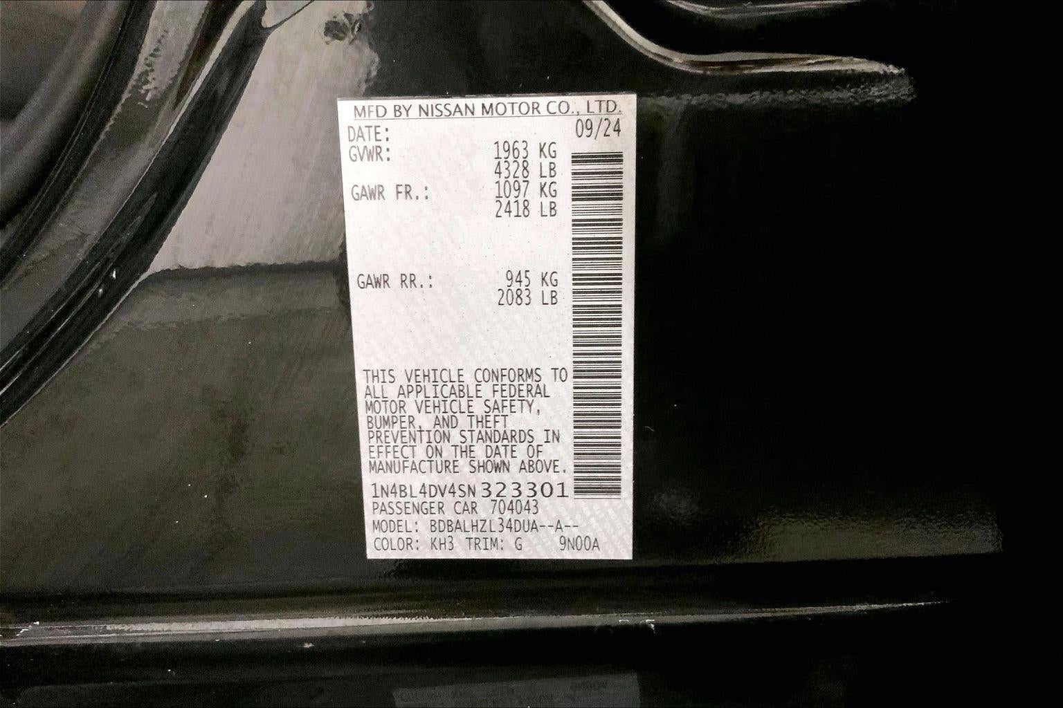 2025 Nissan Altima SV
