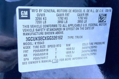 2016 Chevrolet Silverado 1500 LTZ